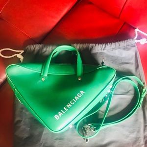 BALENCIAGA Calf Skin Triangle Duffle